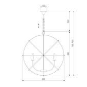 Подвесная люстра Arte Lamp Acapulco A1007SP-10GO