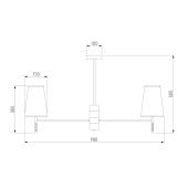 Подвесная люстра Eurosvet Milazzo 60137/8 золото