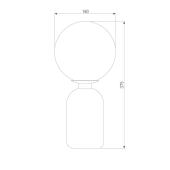 Настольная лампа Eurosvet Оптима Bubble 01197/1 белый