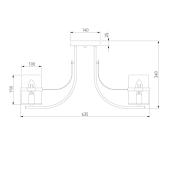 Потолочная люстра Eurosvet Coppa 60085/8 античная бронза