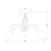 Потолочная люстра Eurosvet Ginevra 30280/5 античная бронза