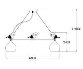 Подвесная люстра Arte Lamp Gemelli A2150SP-5WG