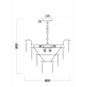 Подвесная люстра Bogates Foglia 342 Smart