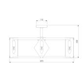 Потолочная люстра Eurosvet Aragon 60126/8 черный Smart