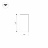 Уличный светодиодный светильник Arlight LGD-Forma-Surface-R90-12W Warm3000 029971