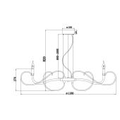 Подвесная люстра Lussole Loft Duncan LSP-8252