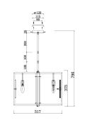 Подвесная люстра Maytoni Marmo MOD099PL-06G
