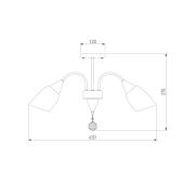 Потолочная люстра Eurosvet Ellene 30149/5 золото