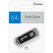 UFD 2.0 Smartbuy 064GB Twist Black-Grey (SB064GB2TWK)