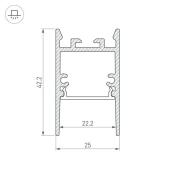 Набор заглушек Arlight SL-Comfort-1716-F Black глухая 031774