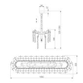 Подвесная люстра Bogates Leaf 370