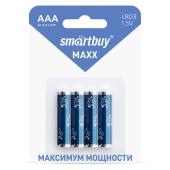 Батарейка алкалиновая Smartbuy MAXX LR03/4B (48/480) (SBBM-3A04B)