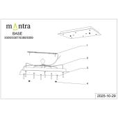 Потолочное основание Mantra Modular Light Florones 9387