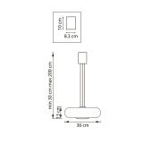 Люстра подвесная 30W 3000K белый Catania Lightstar 689116