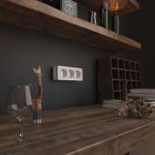 Розетка тройная с заземлением и шторками Werkel Gallant белый W5073101 4690389163913