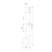 Подвесной светодиодный светильник Eurosvet Rim 90165/1 золото