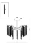 Подвесная люстра Freya Mineral FR1010CL-06G