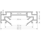 Закладной профиль для натяжного потолка Denkirs TR3030-AL