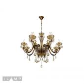 Подвесная люстра iLamp Asia 61081-8+4 BR