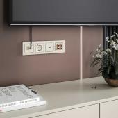 Розетка Werkel TV/RJ-45 6 кат слоновая кость W1181303 4690389174476