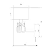 Бра Eurosvet Zaffiro 10099/1 хром