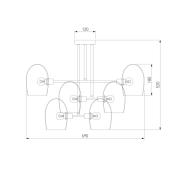 Подвесная люстра Eurosvet Gardie 70141/6 хром