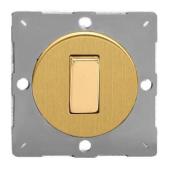 Переключатель Varilight одноклавишный 3-позиционный Brushed Brass Z1EG7B