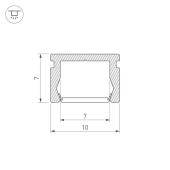 Профиль PIK-1007-3000 ANOD (Arlight, Алюминий)