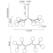Подвесная люстра F-Promo Skein 2480-10P