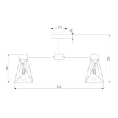 Потолочная люстра Eurosvet Trappola 70107/5 черный