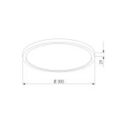 Потолочный светодиодный светильник TK Lighting 18796 Aqua CCT+DIM IP54