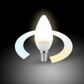 Лампа светодиодная филаментная диммируемая Elektrostandard E14 5W 3300/4200/6500K белая BLE1438 4690