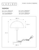 Настольная лампа Lucide Siemon 45596/01/30