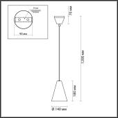 Подвесной светильник Maytoni Rock Me MOD027PL-01N