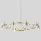 Подвесная люстра Crystal Lux DOROTEA SP10 GOLD
