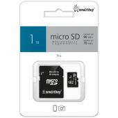 micro SDXC карта памяти Smartbuy 1TB PRO U3 A2 V30 R/W:90/70 MB/s с адапт.(SB1TBSDP01)