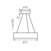 Подвесной светильник Kanlux JASMIN C 370-B 36506