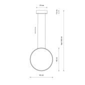 Подвесная люстра Nowodvorski Circolo Led S Black 10860