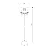 Торшер Eurosvet 2045/3F хром/белый