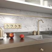 Рамка Werkel Hammer для двойной розетки серебряный W0082406 4690389163630