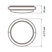 Настенно-потолочный светодиодный светильник Jazzway PBH-PC2-RA 5032309