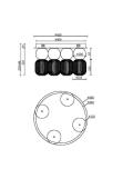 Потолочная светодиодная люстра Maytoni Drop MOD273CL-L60CH3K