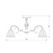 Потолочная люстра Eurosvet Campina 60107/8 античная бронза