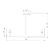 Потолочная люстра Eurosvet Marble 60158/7 латунь