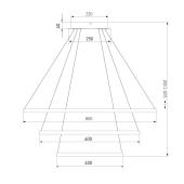 Подвесной светодиодный светильник Uniel ULY-U35C-150W/6500K IP65 BLACK UL-00009108