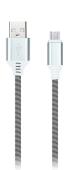 Дата-кабель Smartbuy MicroUSB кабель в нейлон. оплетке Socks, 1 м., <2А,(iK-12NS-mag)