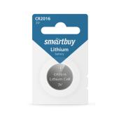 Литиевый элемент питания Smartbuy CR2016/1B (12/720) (SBBL-2016-1B)