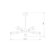 Подвесная светодиодная люстра Eurosvet Stark 50386/5 LED