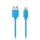 Дата-кабель Smartbuy USB - 8-pin для Apple, цветные, длина 1,2 м, голубой (iK-512c blue)/500