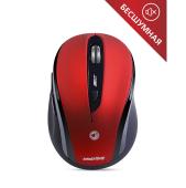 Мышь беспроводная беззвучная Smartbuy 612AG красная, Blue LED (SBM-612AG-RK)/40/